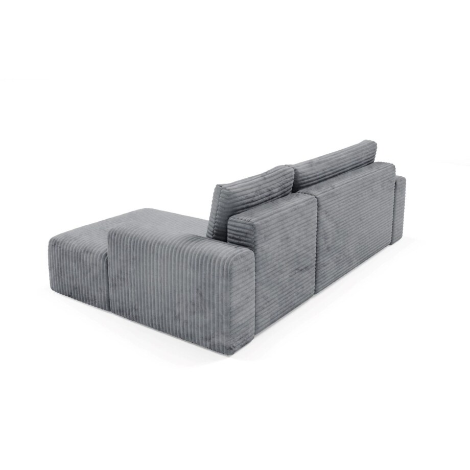 Narożnik SONTII z funkcją spania gruby sztruks Kolor: TILIA 90