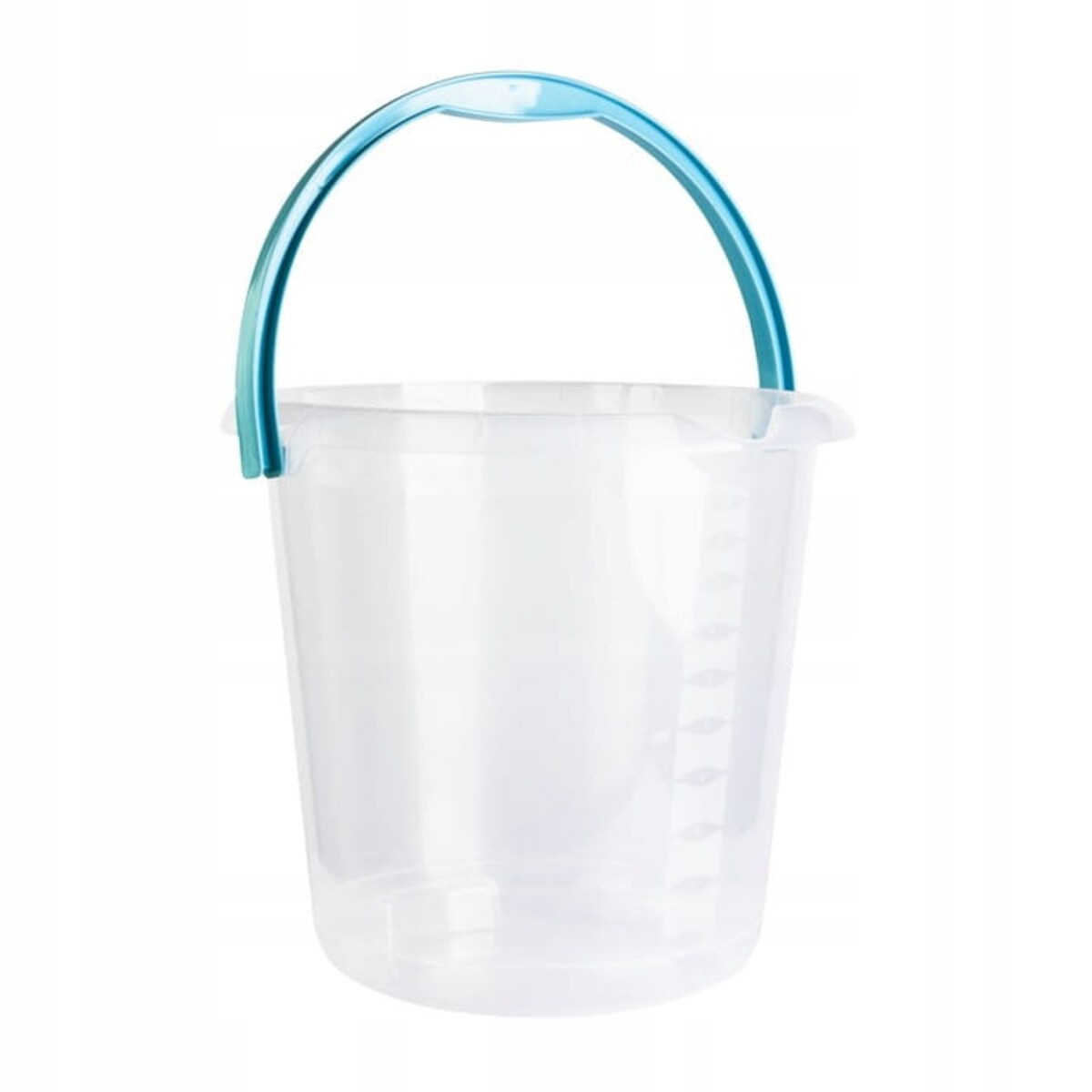 Wiadro z miarką i Dziubkiem Wylewką mika 5 l Przezroczyste z Uchwytem