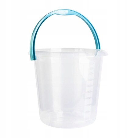 Wiadro z miarką i Dziubkiem Wylewką mika 5 l Przezroczyste z Uchwytem