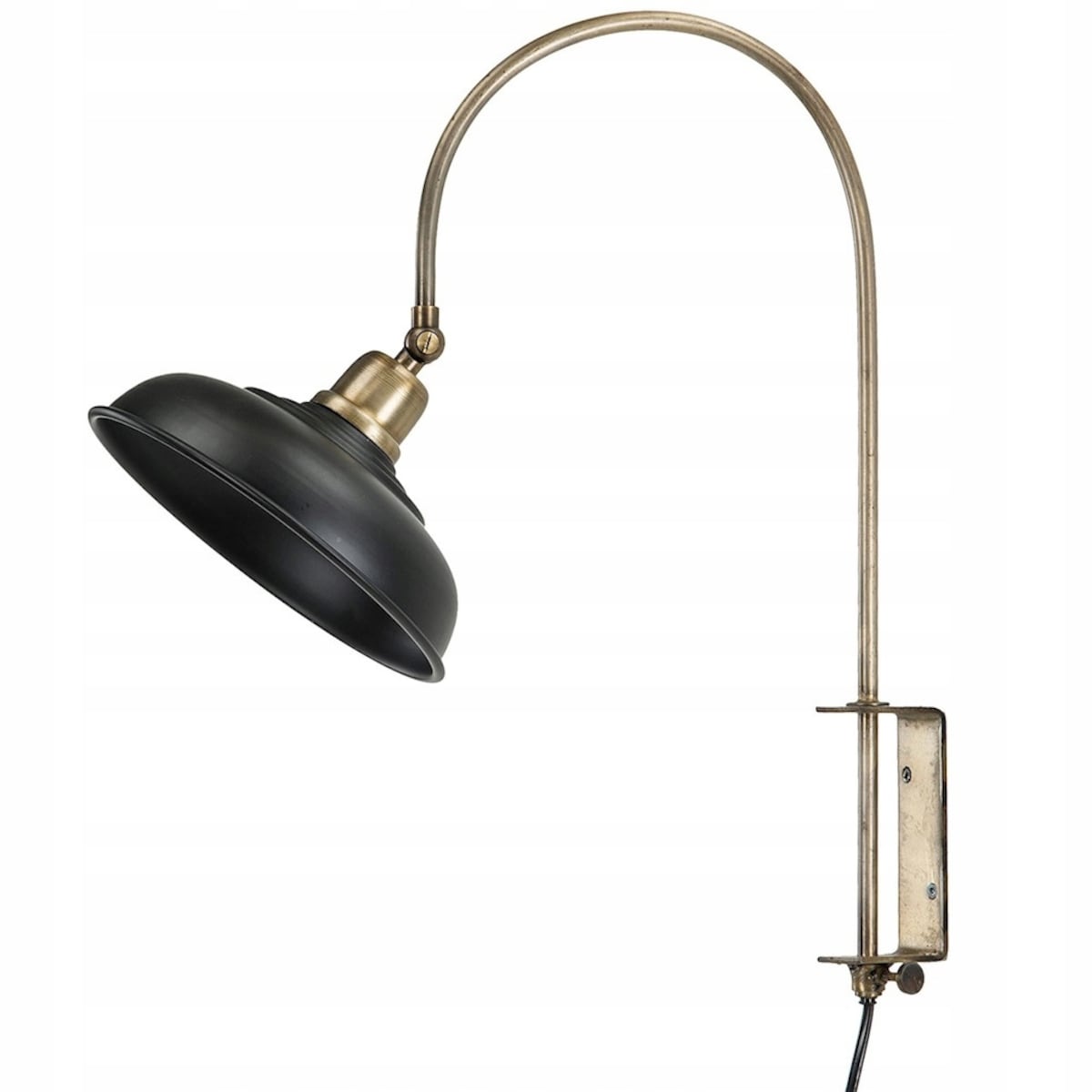 LAMPA KINKIET ŚCIENNA DO POWIESZENIA LOFT METALOWA E27 DO SALONU CZARNA