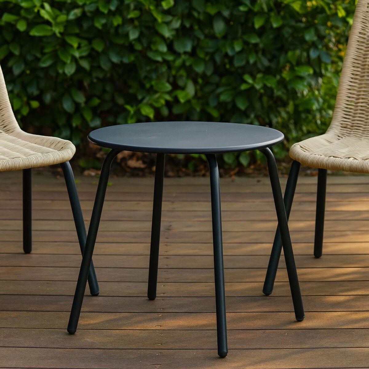 Okrągły stolik stalowy tarasowy RONDO, Ø 50 cm