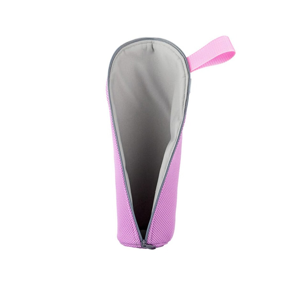 Etui podróżne, opakowanie na butelki z zamkiem różowe