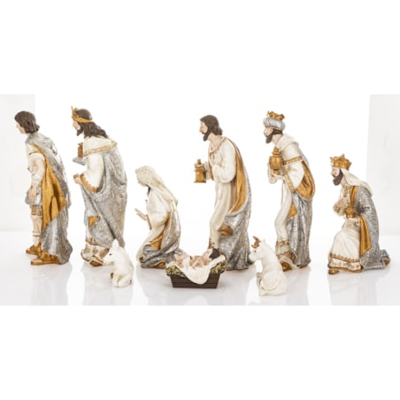 Dekoracja - szopka NATALE 9 postaci, 26x60x28 cm