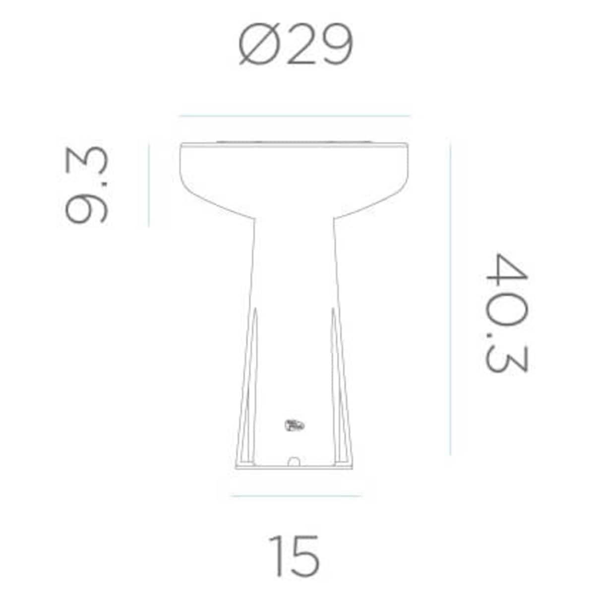 Lampa ogrodowa stojąca Paquita LUMPQTSMSLNW King Home IP65 grzybek szara