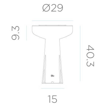 Lampa ogrodowa stojąca Paquita LUMPQTSMSLNW King Home IP65 grzybek szara