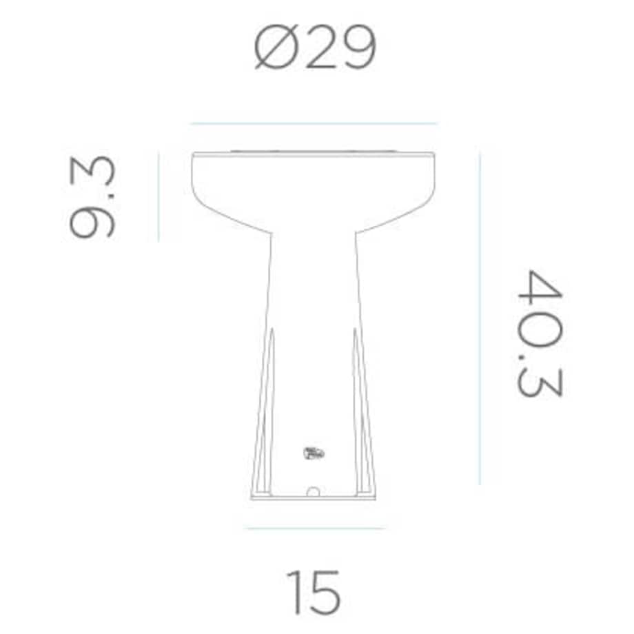 Lampa ogrodowa stojąca Paquita LUMPQTSMSLNW King Home IP65 grzybek szara