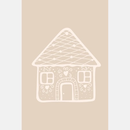 Plakat dla dzieci Domek 40x50