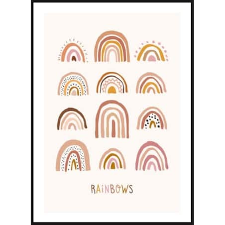 Poster Story, Plakat, Obraz - Ozdobne Tęcze, wymiary 60 x 84 cm