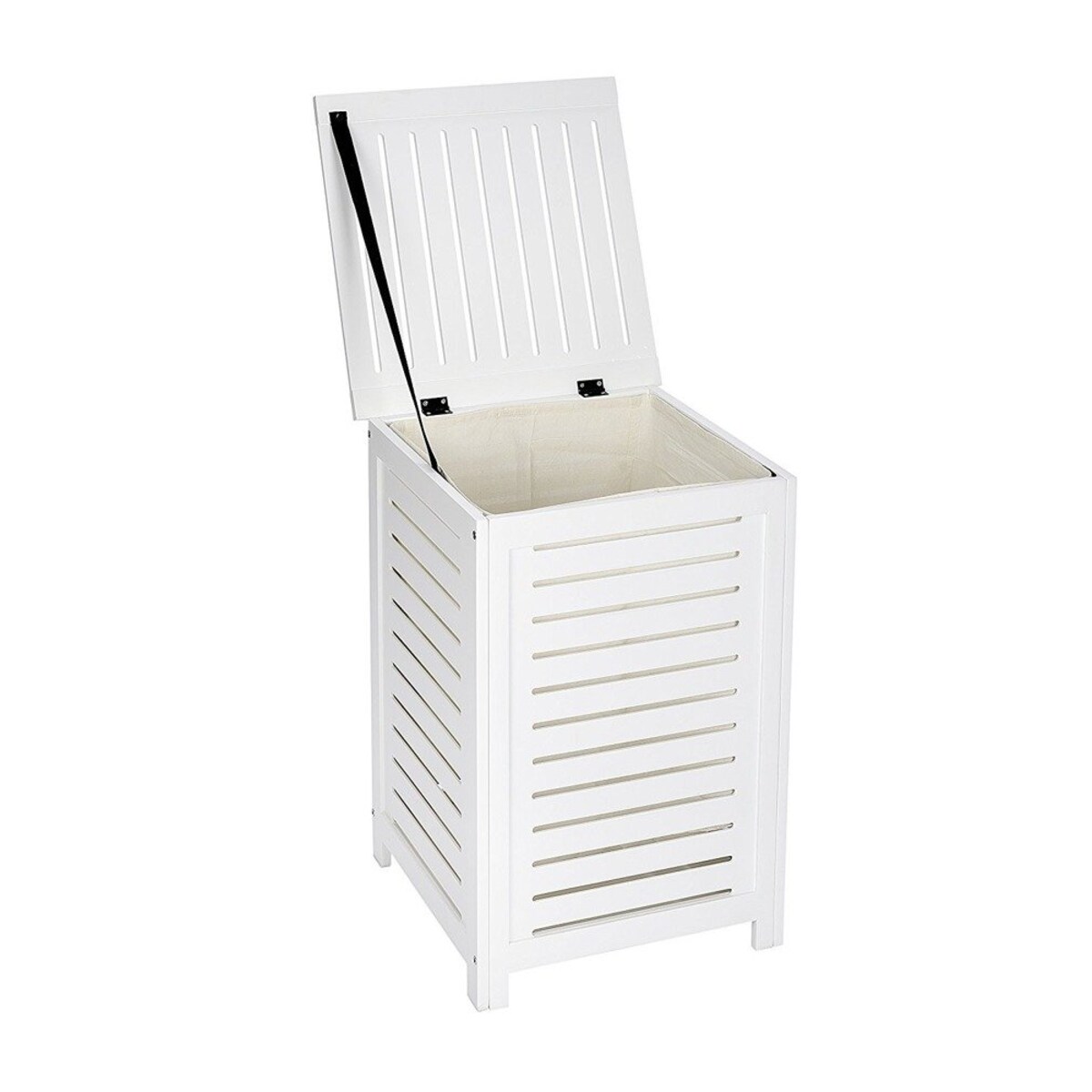 Drewniany kosz na pranie OSLO - schowek na ręczniki, WENKO