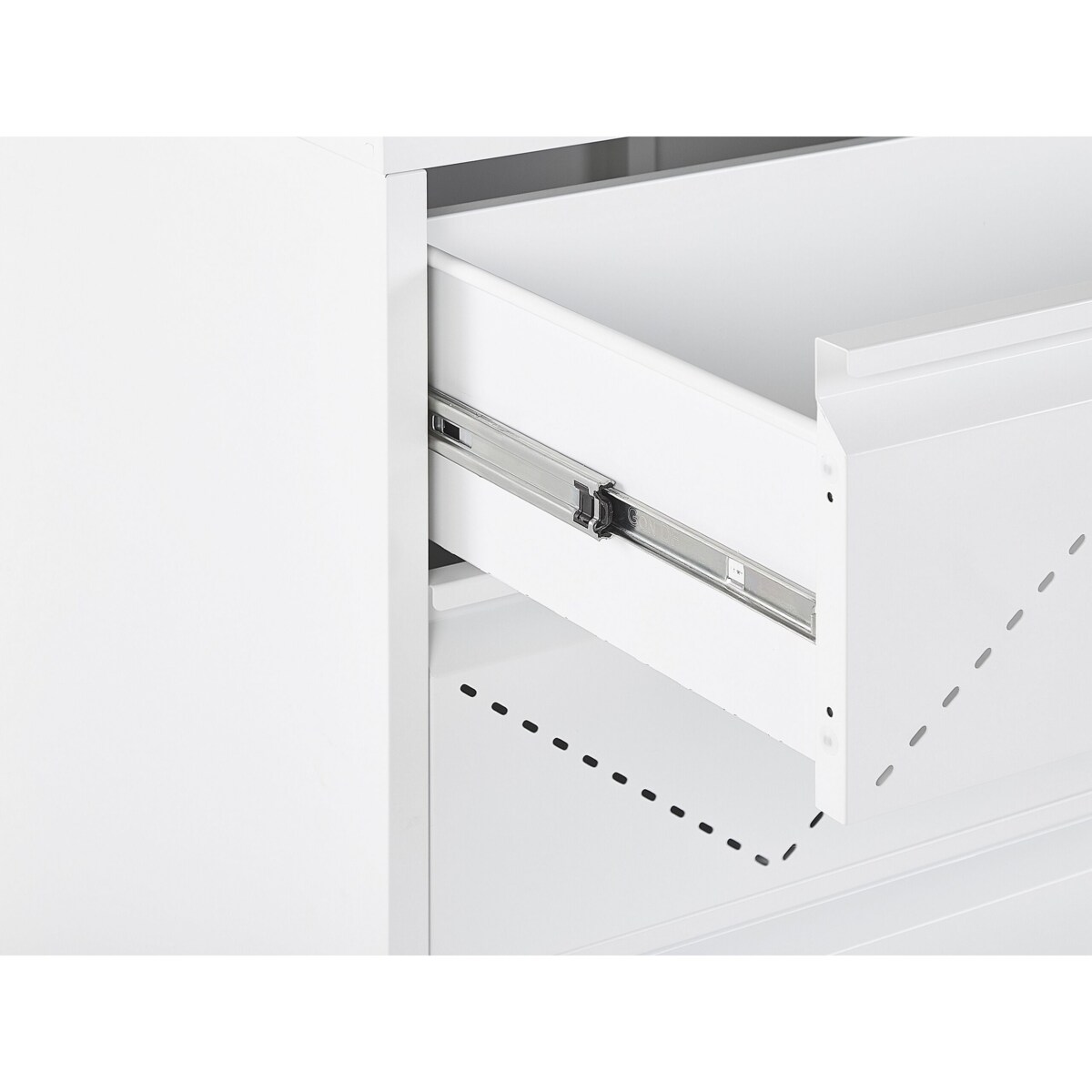 Komoda metalowa biała MATANA