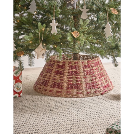 Osłonka pod choinkę NEIGE Trawa morska Naturalny 52 cm