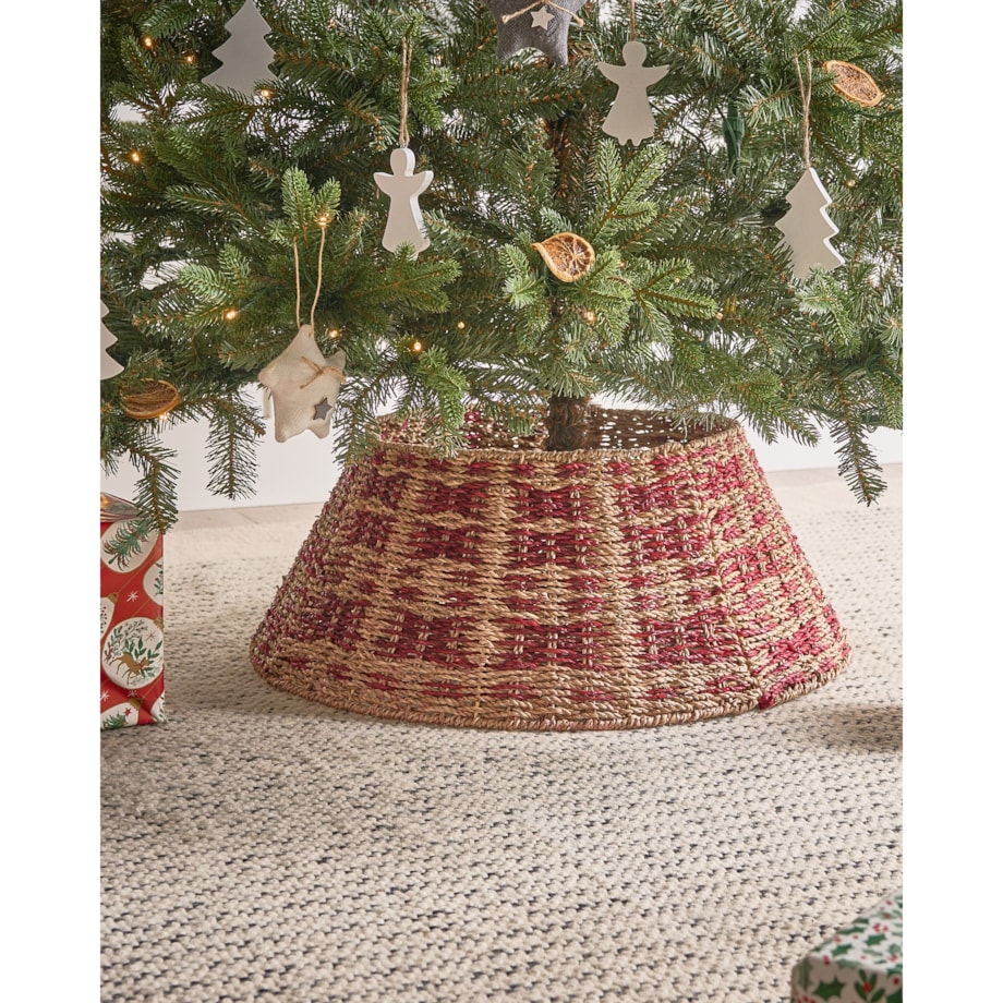 Osłonka pod choinkę NEIGE Trawa morska Naturalny 52 cm