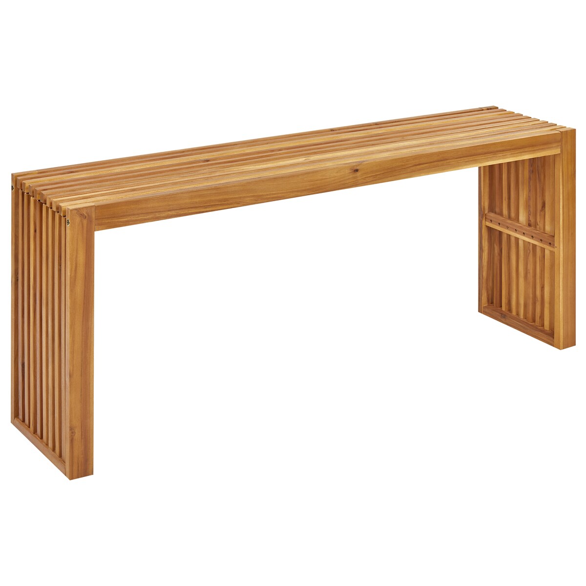 Stolik kawowy ogrodowy BELLANO 150 cm 35 cm Drewno akacjowe Brązowy