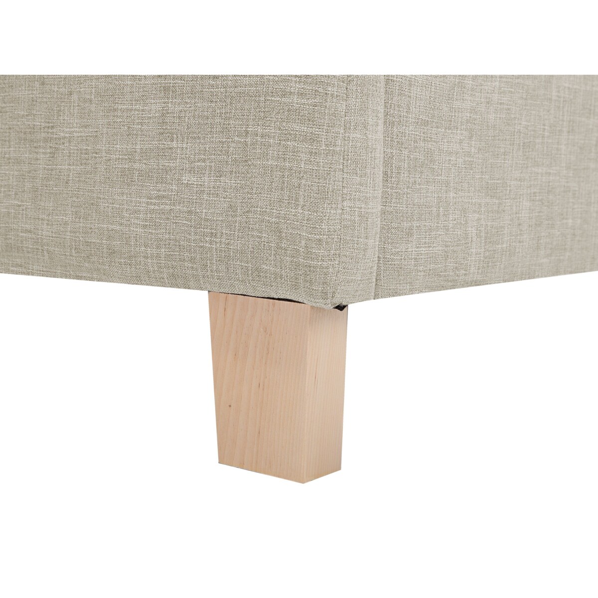 Łóżko tapicerowane 160 x 200 cm beżowe SENNEZ