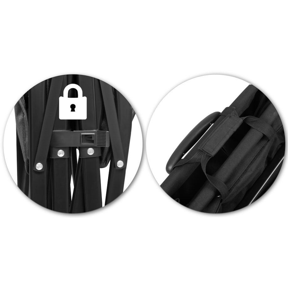 Wózek ogrodowy transportowy turystyczny plażowy składany 100L 90kg Humberg HM-512