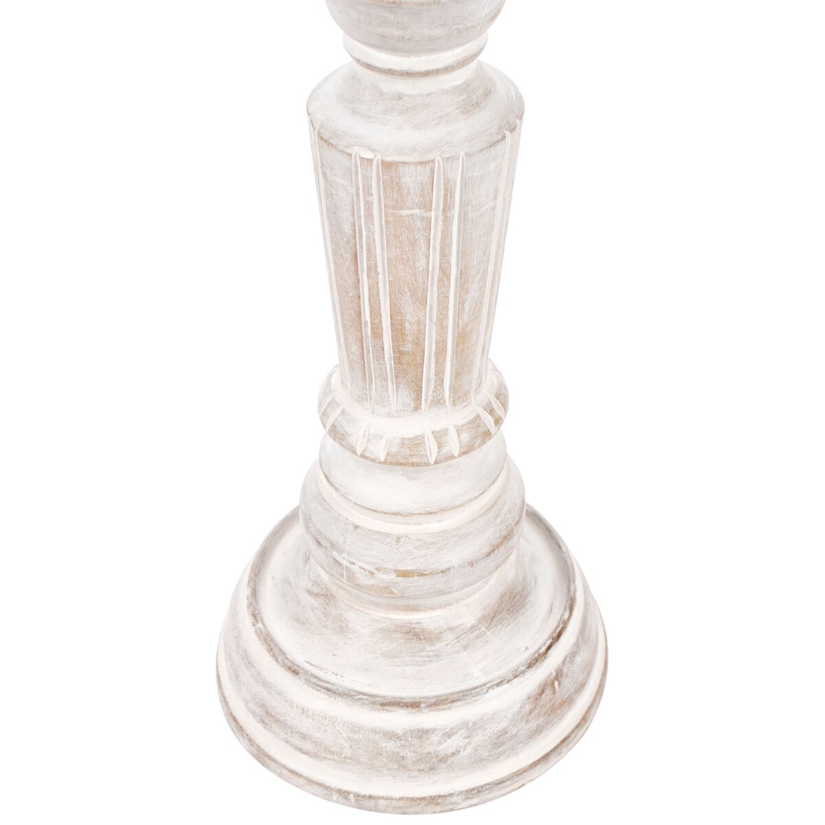 Zestaw 2 świeczników DARWA Drewno mango 30/40 cm Jasnobrązowy