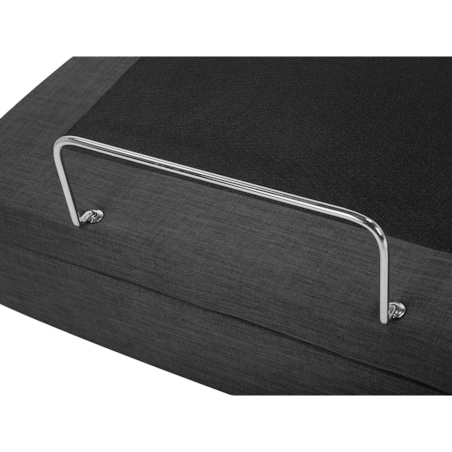 Łóżko regulowane tapicerowane 180 x 200 cm szare DUKE