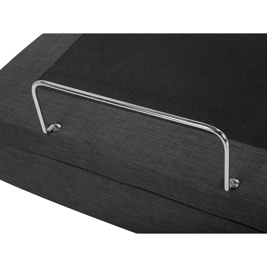 Łóżko regulowane tapicerowane 180 x 200 cm szare DUKE