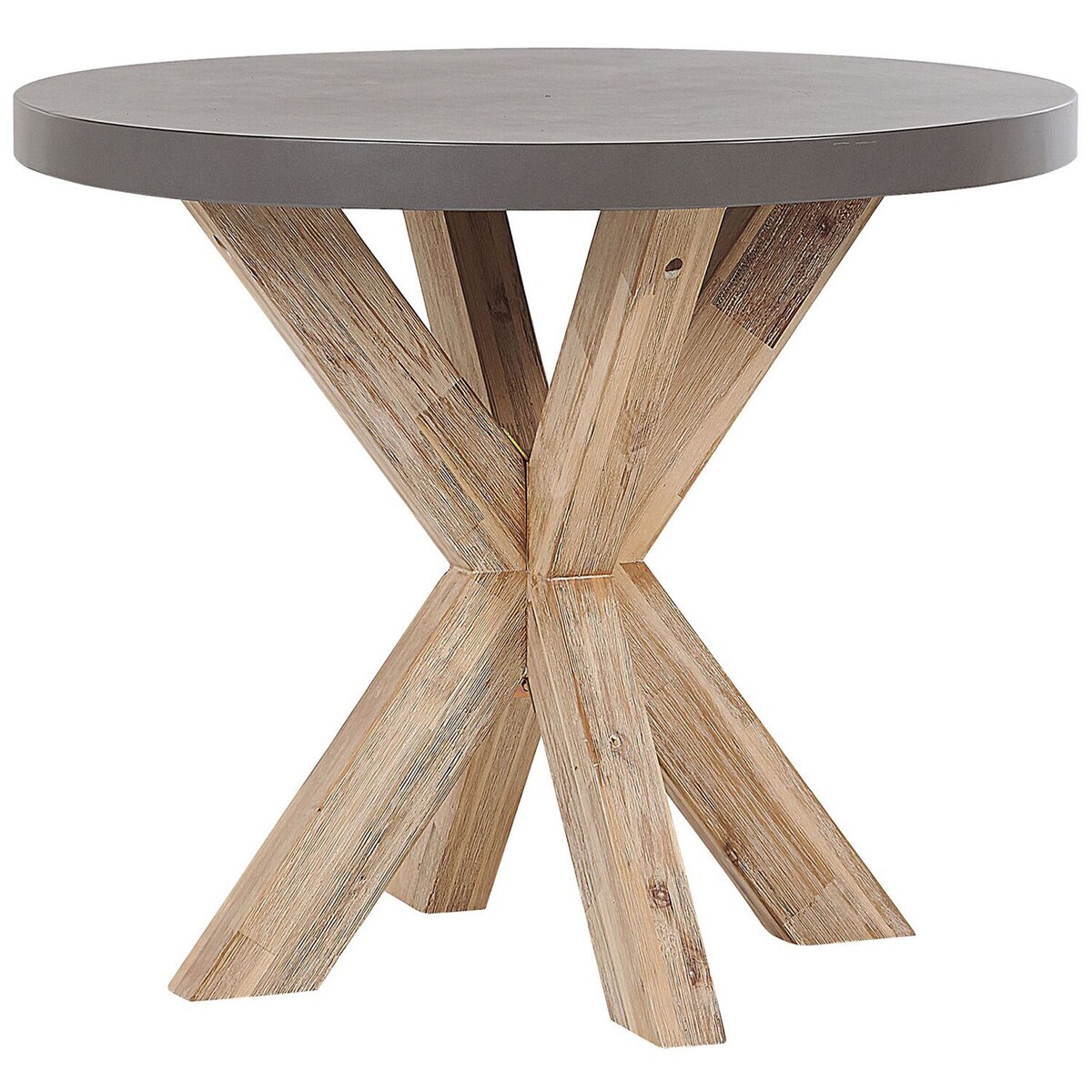 Stół ogrodowy OLBIA 90 cm 90 cm Beton Szary