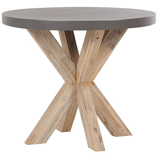 Stół ogrodowy OLBIA 90 cm 90 cm Beton Szary