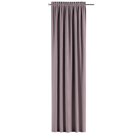 Zasłona na kanale z grzywką 1 szt. 130x245 zgaszony róż