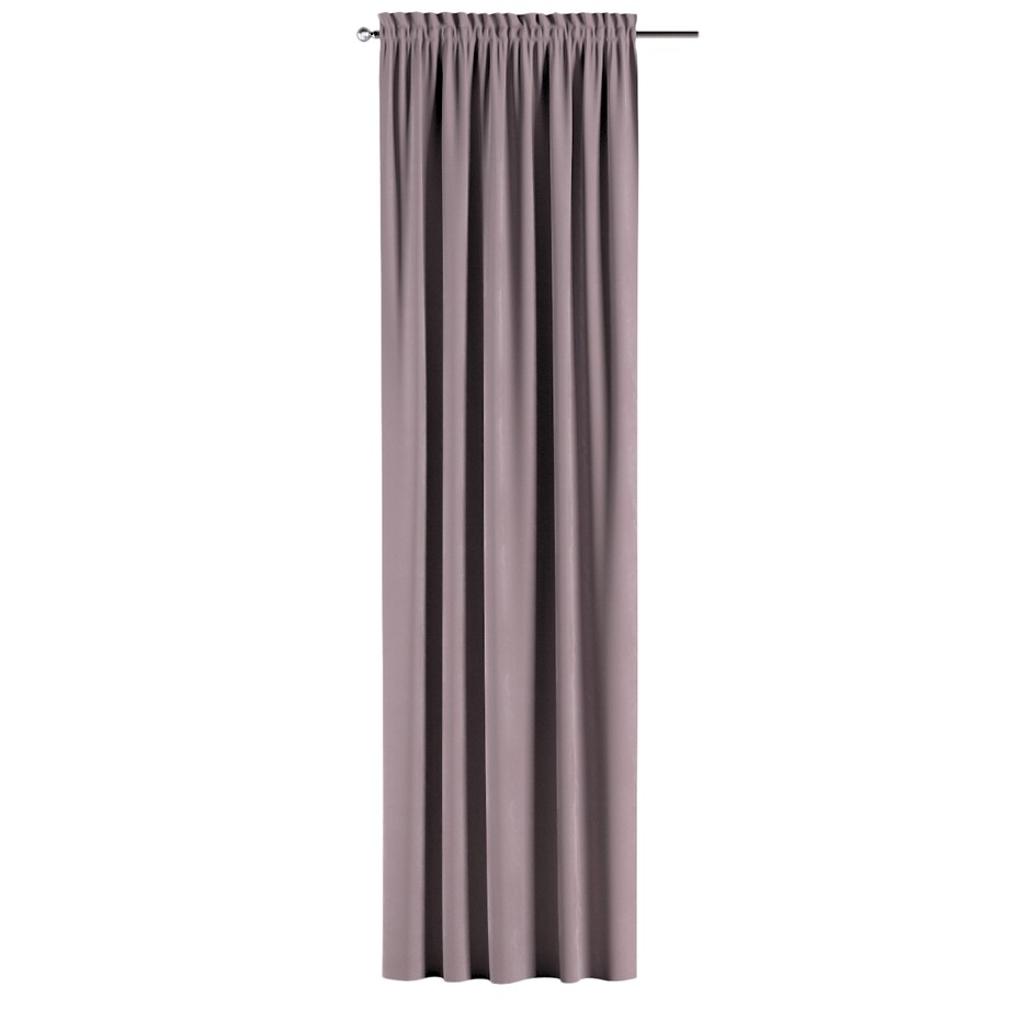 Zasłona na kanale z grzywką 1 szt. 130x245 zgaszony róż