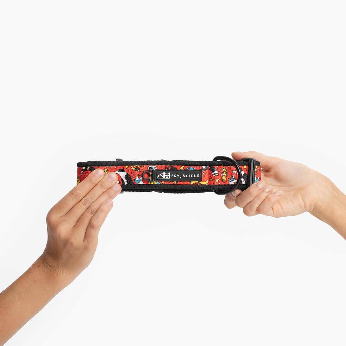 Obroża z klamrą SUPER SOFT "Pies, który lata najlepsze ma za sobą" - Szerokość taśmy: 38mm, Rozmiar: L