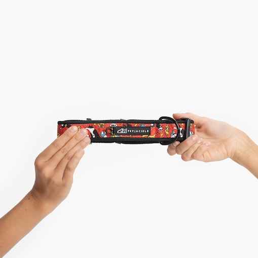 Obroża z klamrą SUPER SOFT "Pies, który lata najlepsze ma za sobą" - Szerokość taśmy: 38mm, Rozmiar: L