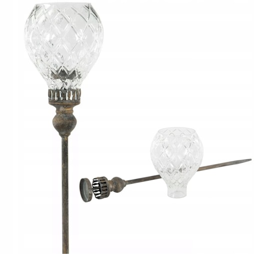 LAMPION LATARNIA OGRODOWA do wbicia w trawnik doniczkę na tealight balkon