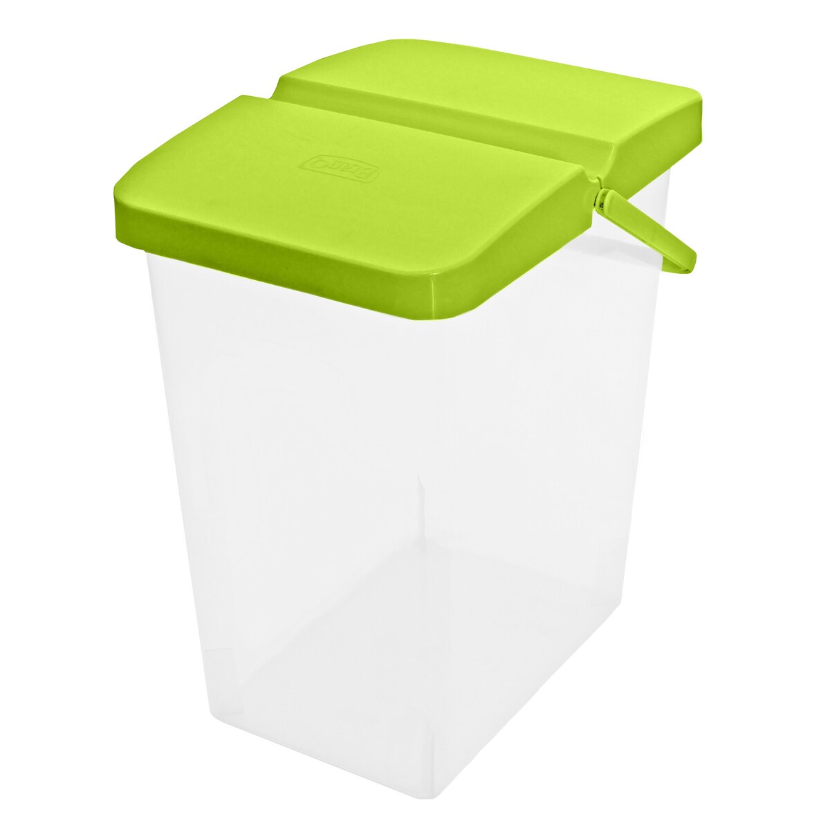 Pojemnik Plastikowy Na Karmę Proszek Z Klapą Pokrywką 10 L Zielony