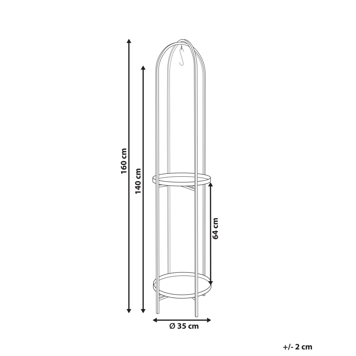 Doniczka TAMARIX Metal 35 cm