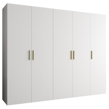 Szafa uchylna otwierana BARI 1 250 wys. 202 cm Biały + u. Złoty