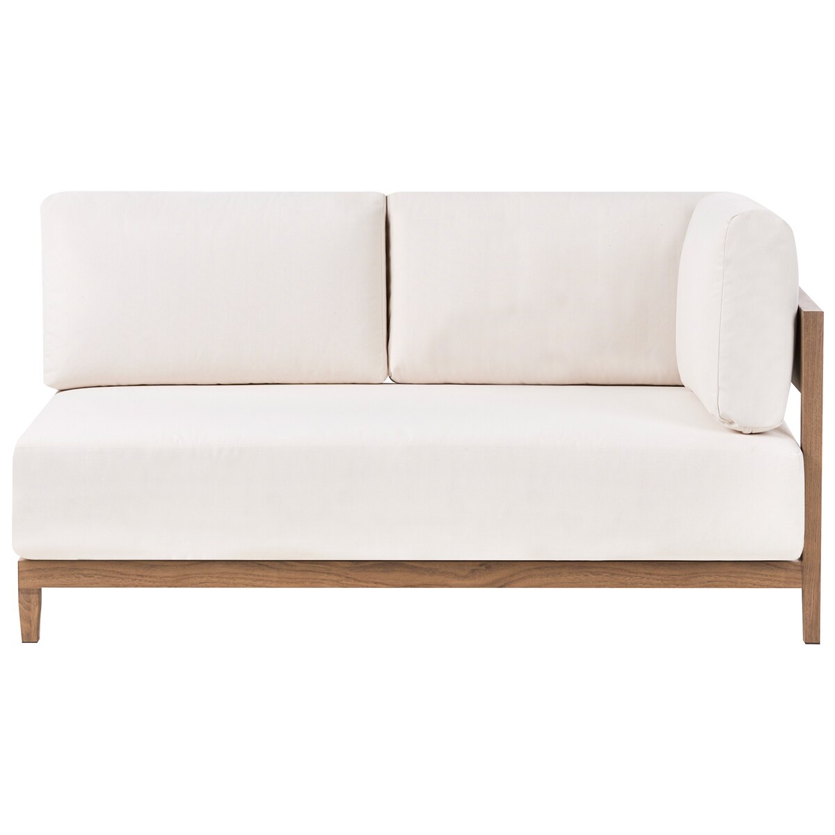 Sofa ogrodowa ze stolikiem dla 2 osób SAMPIERI Brązowy Metal