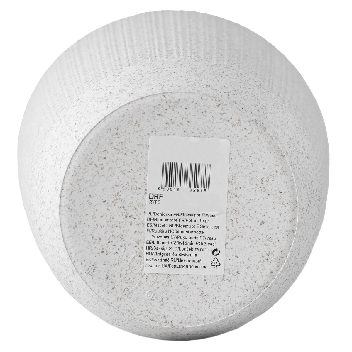 Doniczka Osłonka Domowa 14,6 Cm Ryfo Na Stół Parapet Do Domu Biała