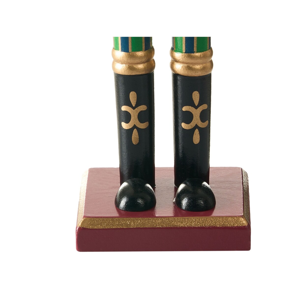 Zestaw 3 figurek dekoracyjnych LJUSNAN Dziadek do orzechów 30 cm Ciemnozielony