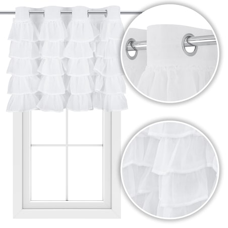 firana roletka z falbanami 160x70 cm