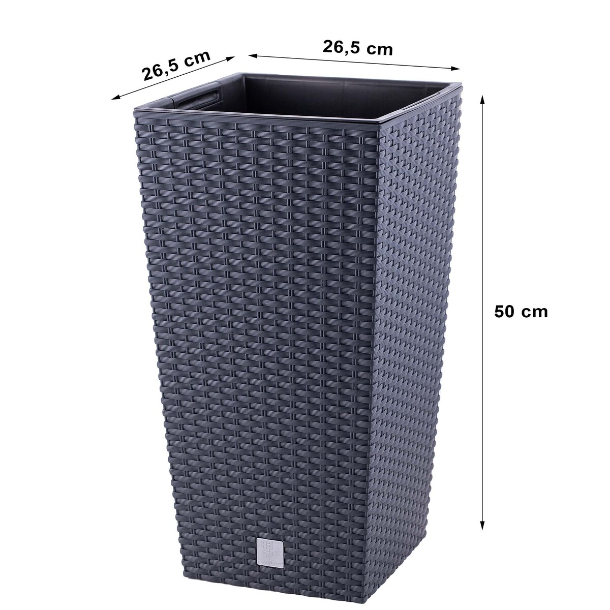 3X Doniczka Rattan Donica Zestaw Na Taras + Wkład