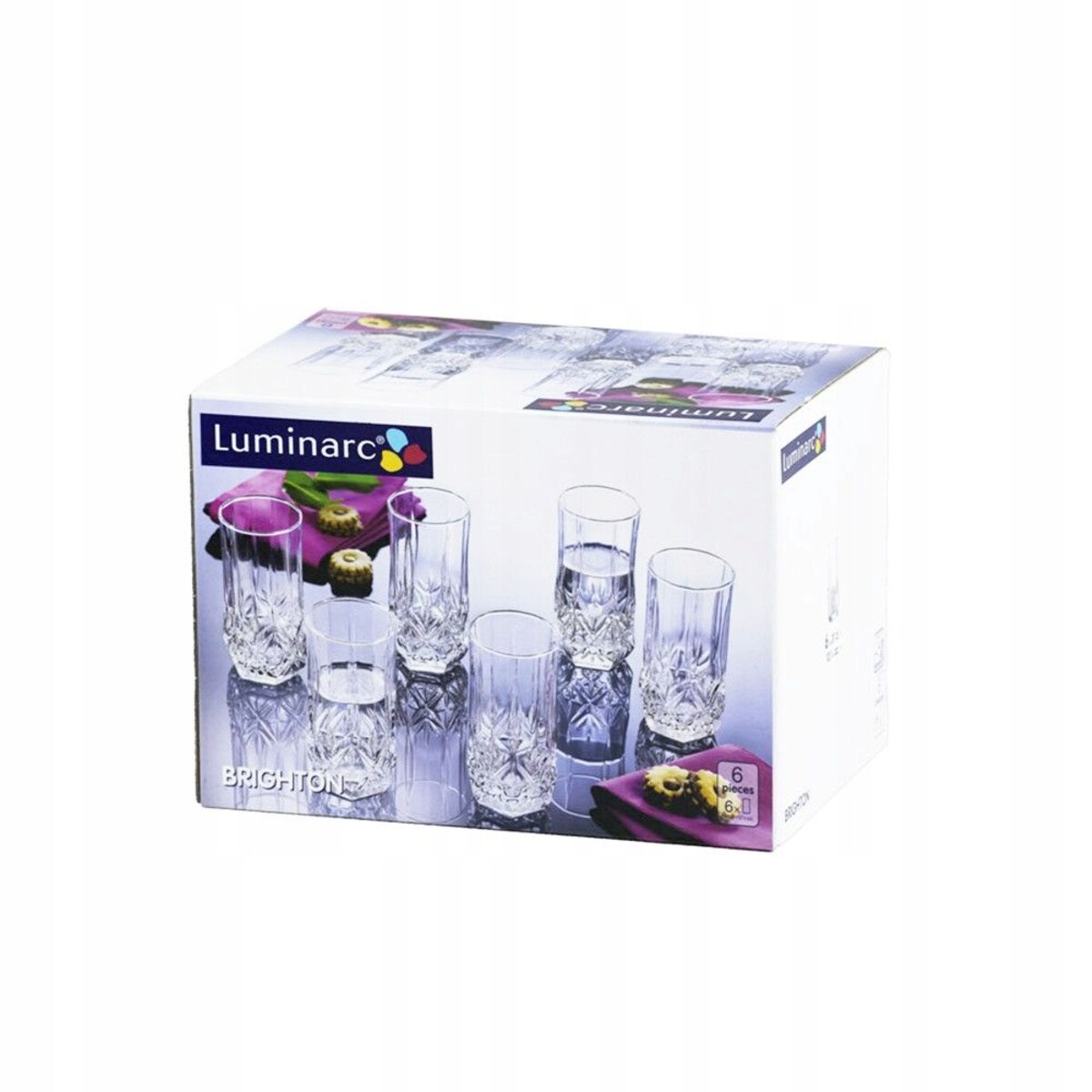 SZKLANKI WYSOKIE 310 ml x6 NA NAPOJE soki luminarc