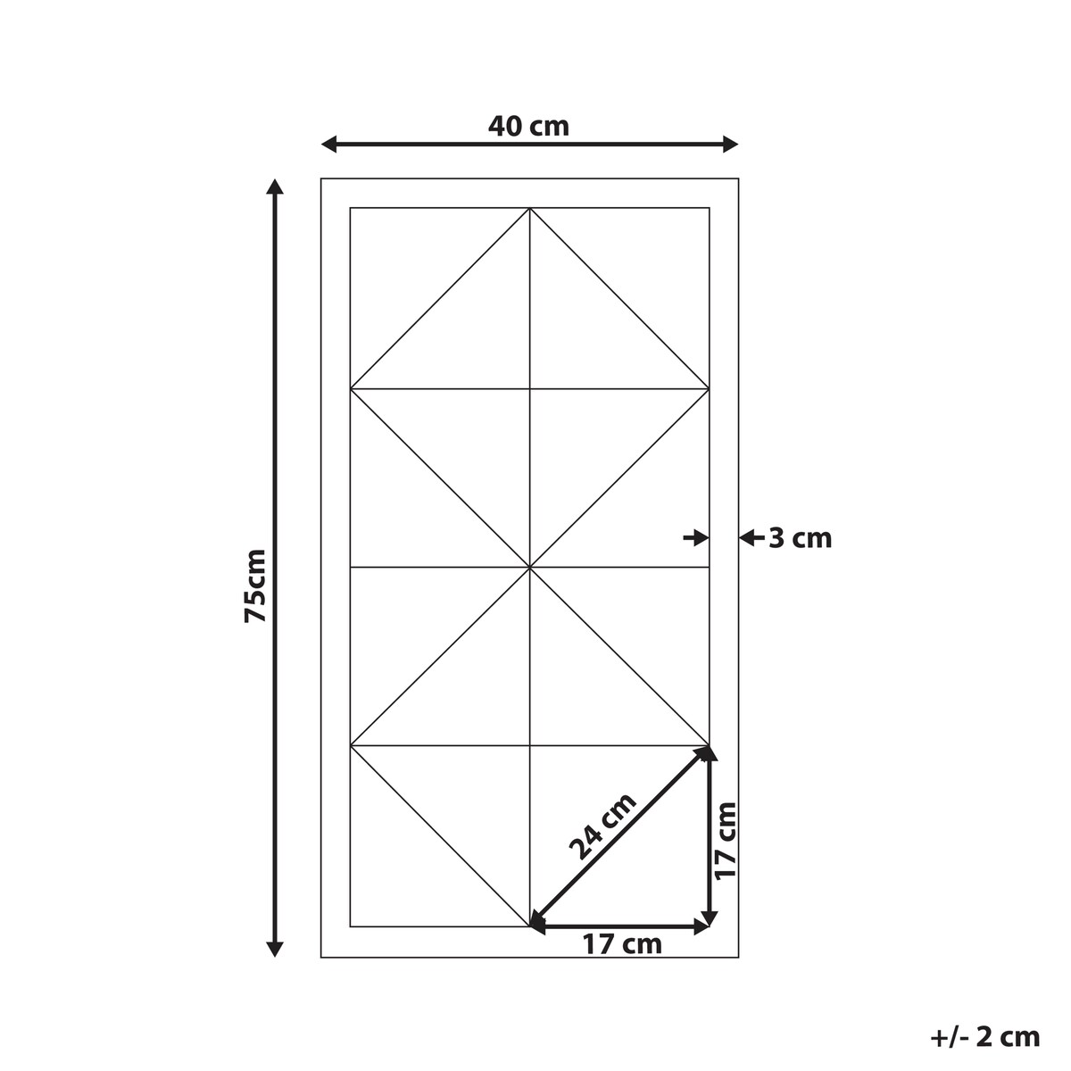 Dekoracja ścienna HIESVILLE Drewno jodłowe 75 cm Jasnobrązowy