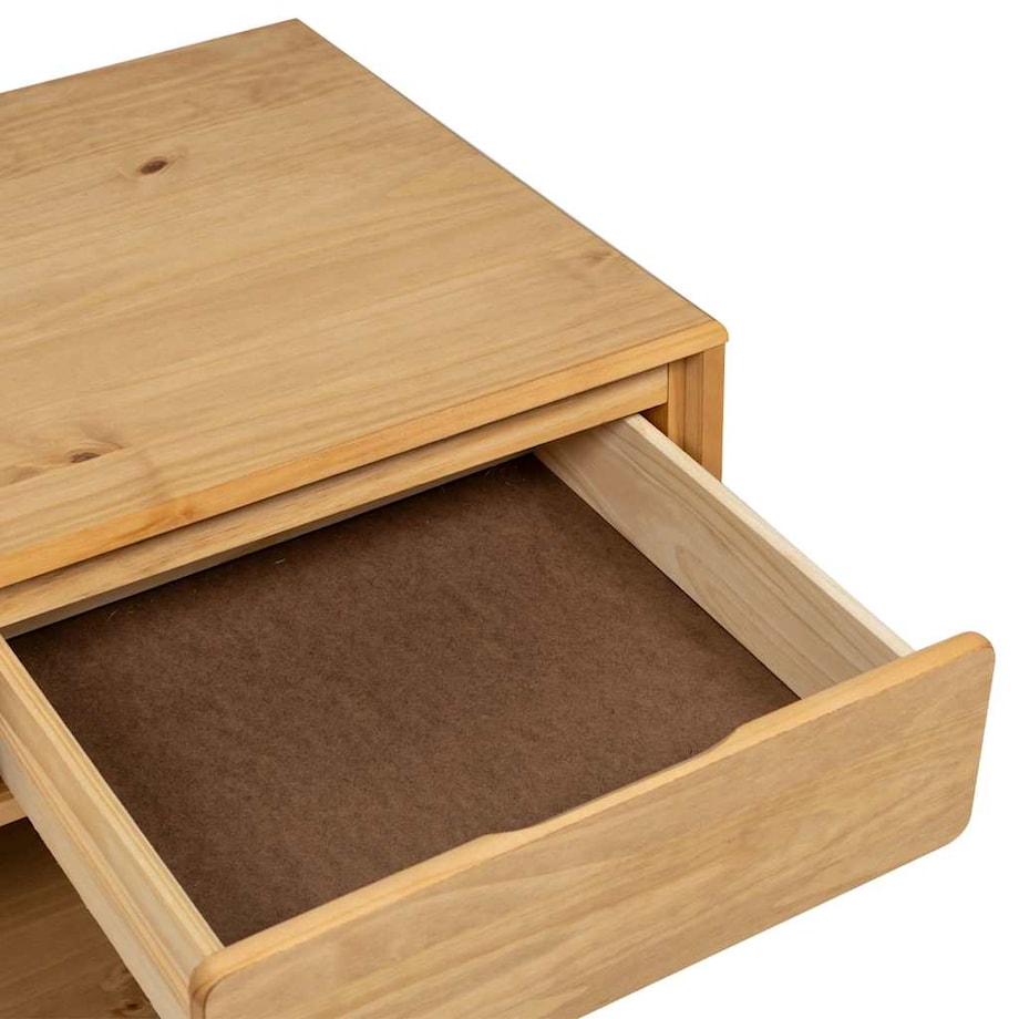 vidaXL Stolik kawowy SAUDA, kolor dębu, 99x55x45 cm, drewno sosnowe