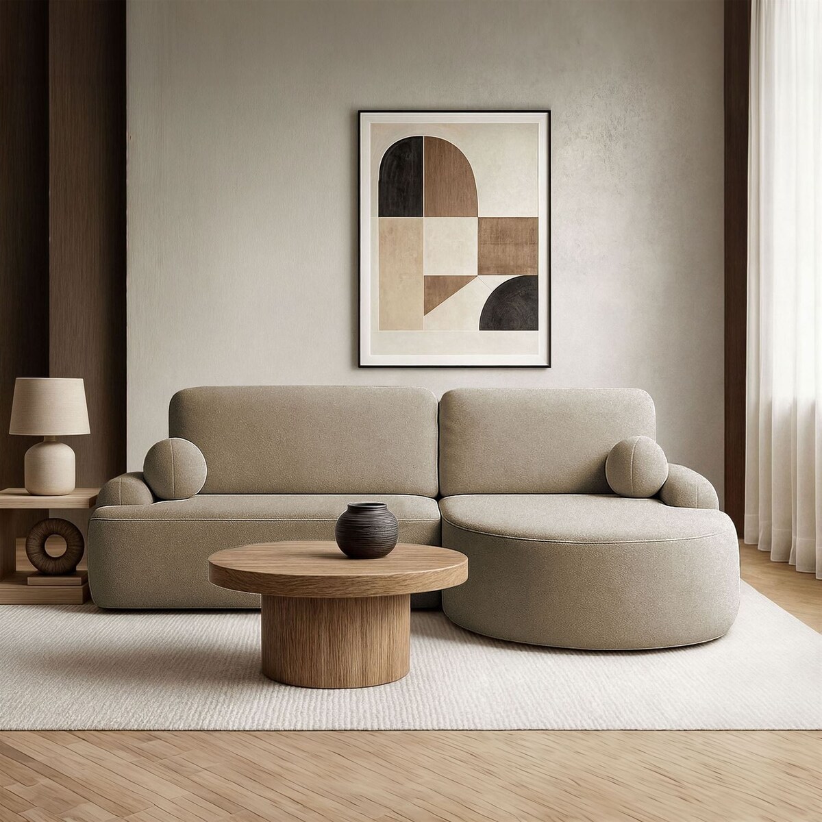 Zaokrąglony narożnik CLEO z funkcją spania, wersja prawa, Quelle 18