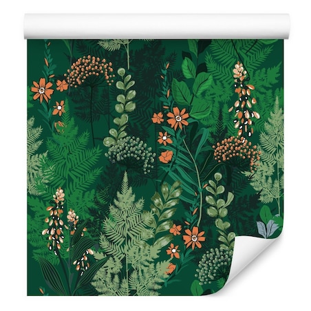 Tapeta KWIATY Paproć Liście Natura