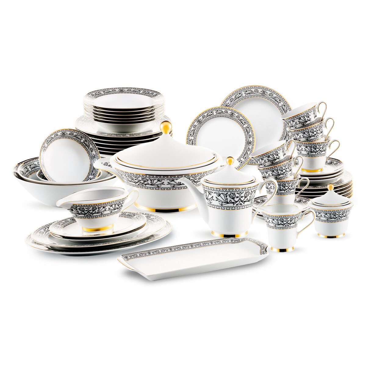 Zestaw obiadowo-kawowy dla 6 osób 50 el. Margaret M230