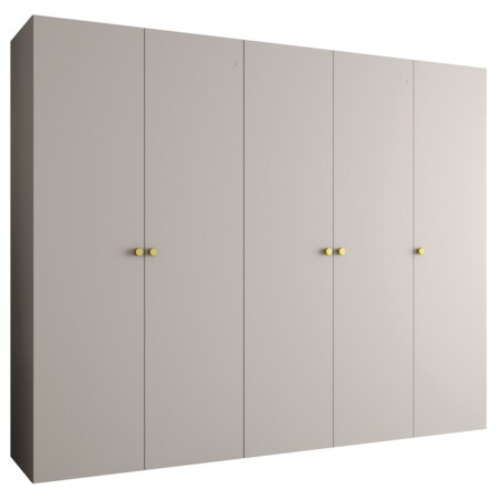 Szafa uchylna otwierana PARMA 1 250 wys. 202 cm Kaszmir + u. Złoty