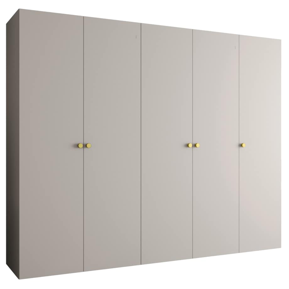 Szafa uchylna otwierana PARMA 1 250 wys. 202 cm Kaszmir + u. Złoty