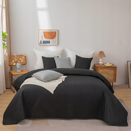 Narzuta na Łóżko Pikowana Dwustronna Kapa Koc Pled Dash 140 x 200