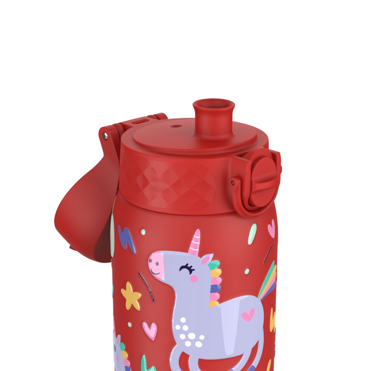 Butelka ION8 Single Wall I8SS400PRUNI Unicorns (Red)