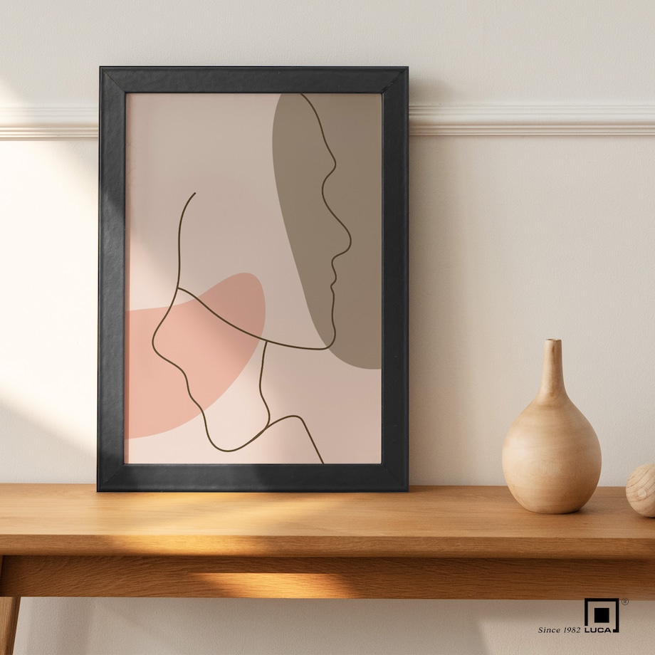 Ramka na zdjęcia 13x18 cm czarna rama MDF z plexi wisząca stojąca klasyczna ramka