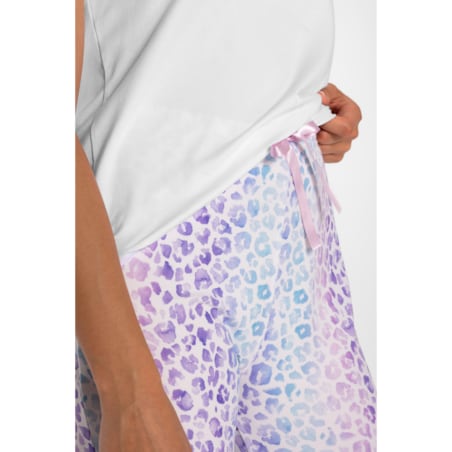 Piżama Coco White-Lila, S