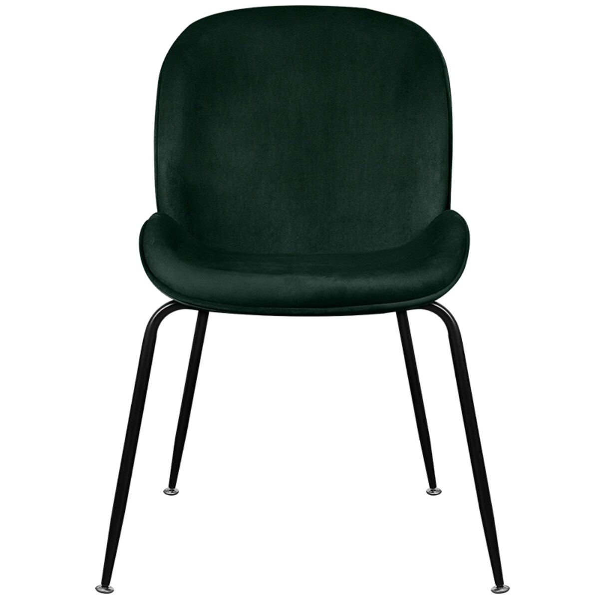 Krzesło tapicerowane welurowe do salonu jadalni zielone